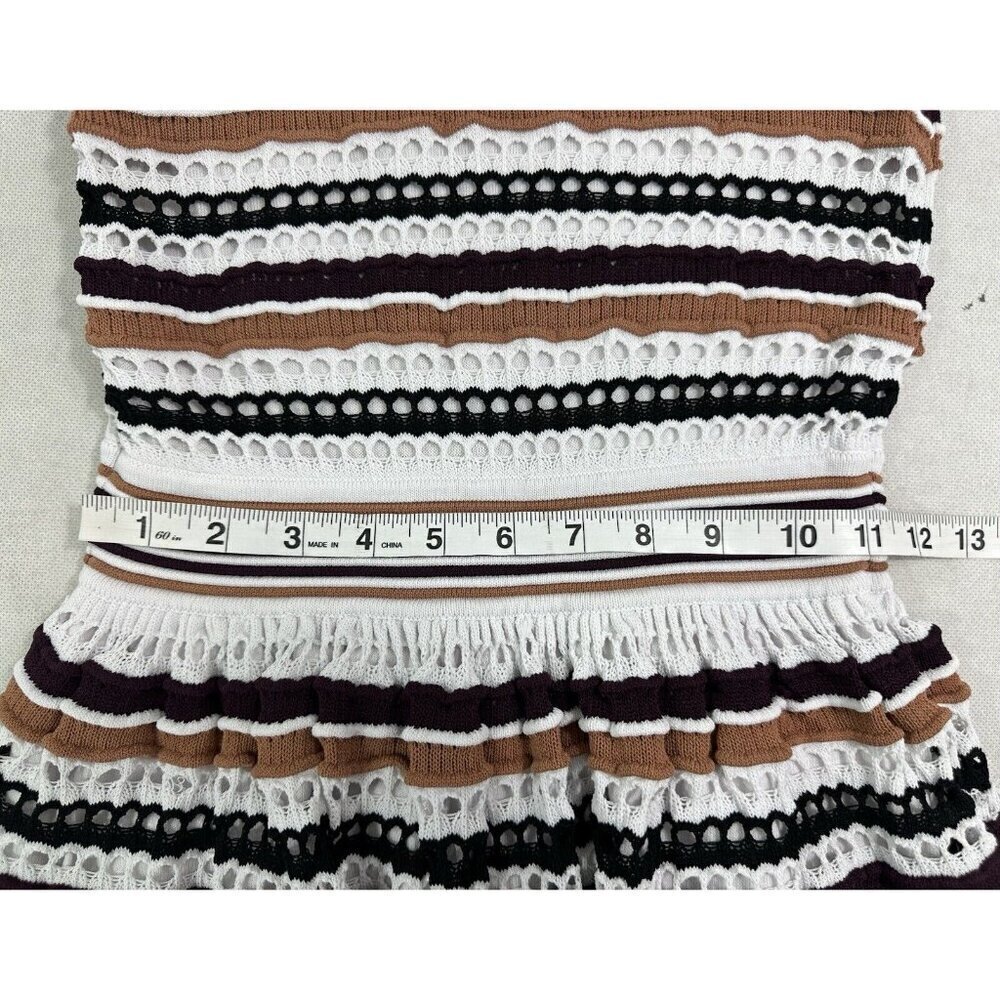 Sandro Paris Rayke Brique Knit Mini Fit And Flare Dress Women’s M READ - Picture 10 of 12